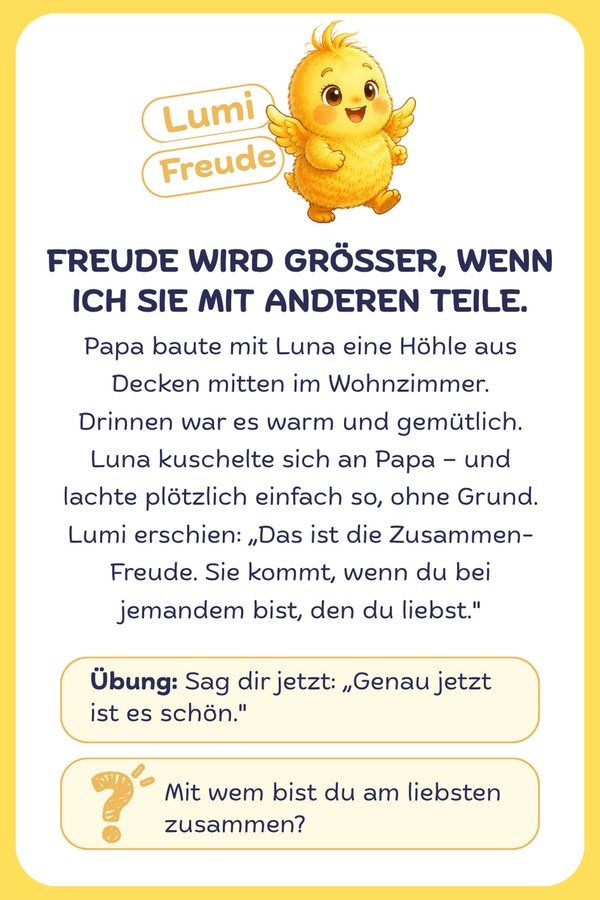 Gefühlskarte 1 aus „Luna und die Gefühlspuschel“